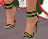 dark green buckled shoes