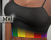 Mel*Rainbow Top black