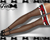 Black Red Garter Heels