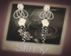 [S]EARRINGS ROSES WEDD.