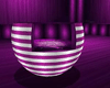 purple round chair