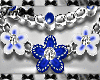 Blue White 5 pc Jewelry