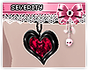 *S Candy Heart Necklace