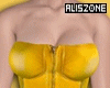 [AZ] Yellow sexy dress