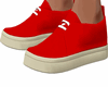 Flora Red Sneakers