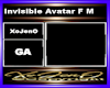 Invisible Avatar F M