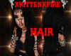 XKITTENXFIRE BLK HAIR