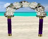 W & D Purple Flower Arch