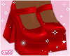 chunky heels red