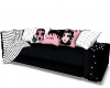 Black-Pink Sofa