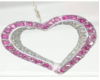 Pink Heart Long Necklace