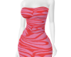 pink/red marble dress
