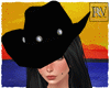 Hat Cowgirl Black