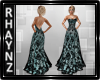 Teal Diana Gown
