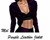 Purple Leather Jaket