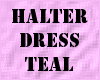 [PT] halter dress teal