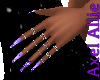 AA Purple Bling Nails