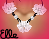 El~ White Rose Necklace