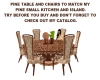 *CM*PINE TABLE & CHAIRS