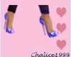 Purple Silky Fluid Heels