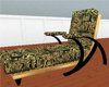 Gold black chaise lounge