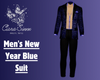 Men's New Year Blue Suit