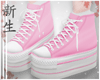 ☽ Pink Sneakers.