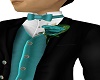 teal boutonniere
