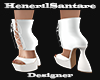 HS-White Wrap Heels SH