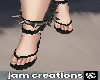 J | black sandals