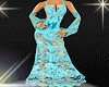 blue lace ocean dress