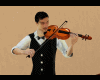 violinist with sound