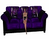 purple goth sofa