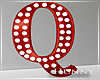 H. Marquee Letter Red Q