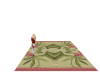 tropical rose rug