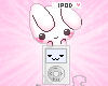 Bunny loves Ipod ;3
