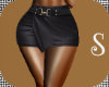 Black Leather Skirt RLS