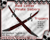 Red Letter Pirate Sabers