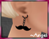 »A« Mustache Earrings