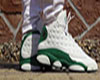 Jordan 13s Green/white