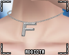 *A* F Letter Necklace