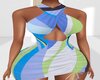 Abstract Halter Dress