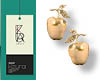 Gld Apple Earrings