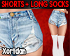 *LK* Shorts + Long Socks
