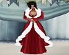 Red Mrs Claus Gown/Fur