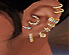 Gold/Diamond Ear Cuffs