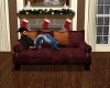 Country leather couch