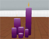 Floor Candles in Purple
