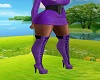 Purple Sweater Boots