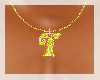[DF] T gold necklace